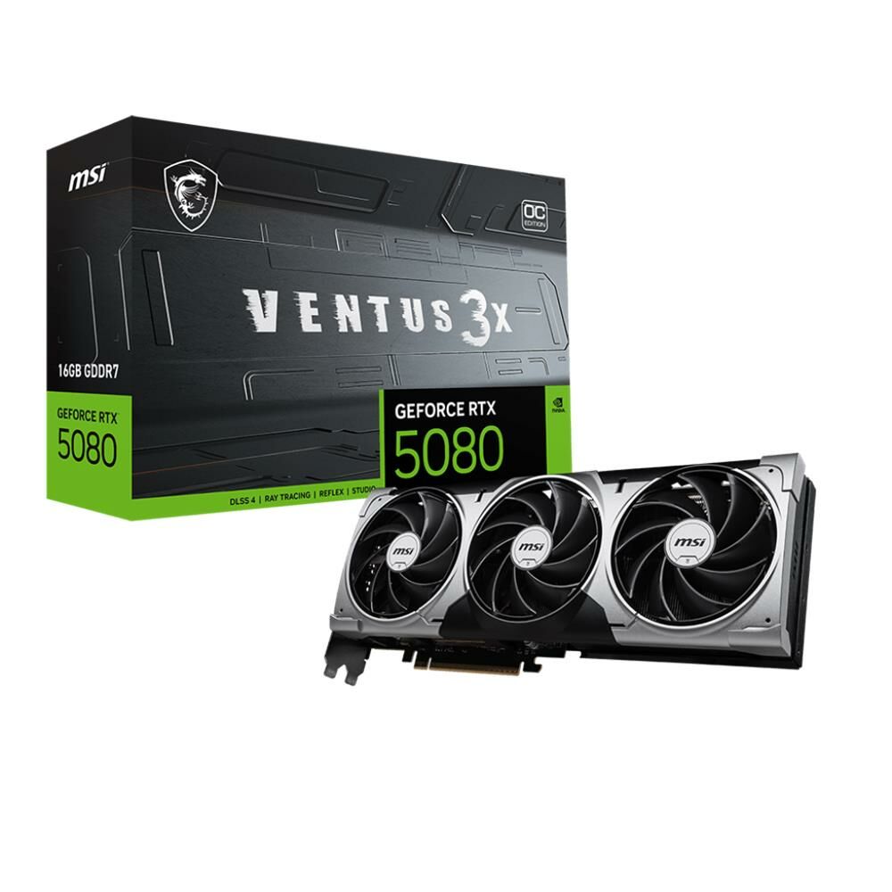 MSI GEFORCE RTX 5080 16G VENTUS 3X OC 16GB GDDR7 256 BİT DLSS 4 EKRAN KARTI G5080-16V3C