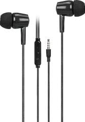 ASONİC AS1 MOBİL TELEFON UYUMLU KULAK İÇİ SİYAH MİKROFONLU KULAKLIK