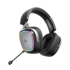 RAMPAGE RETSU SİYAH/GRİ KABLOSUZ 2.4G+ BLUETOOTH EARPAD MİKROFONLU OYUNCU KULAKLIĞI