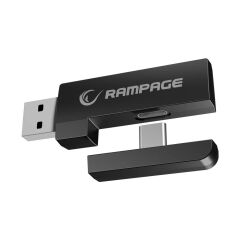 RAMPAGE RETSU SİYAH/GRİ KABLOSUZ 2.4G+ BLUETOOTH EARPAD MİKROFONLU OYUNCU KULAKLIĞI