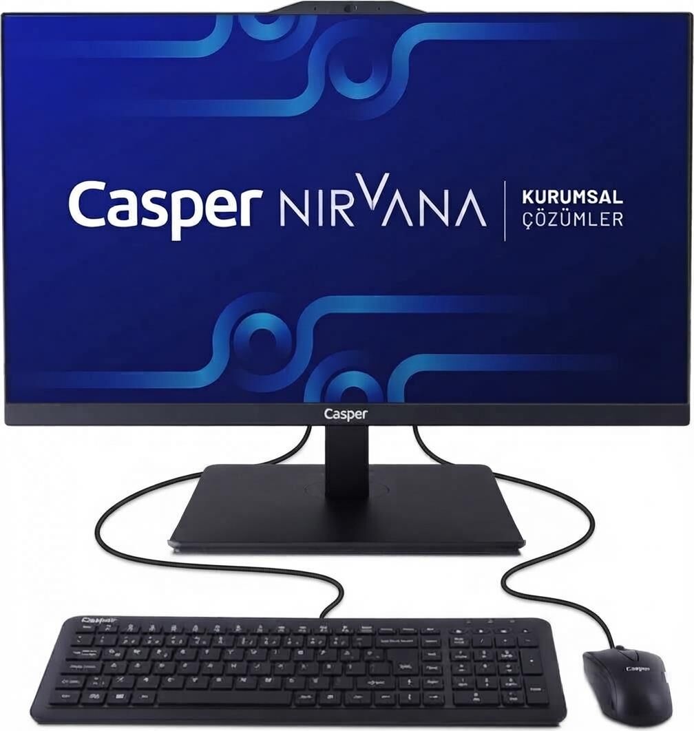Casper Nirvana A90.1342-BE00X-V-S Siyah Intel Core I5-13420H 23.8'' FreeDOS 16GB Ram 500GB Nvme Pivot All In One