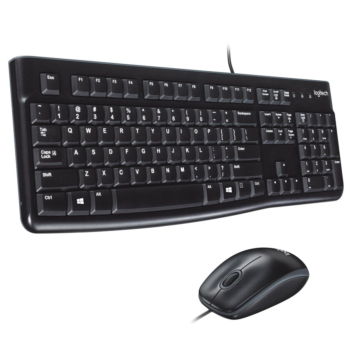 LOGİTECH MK120 KABLOLU SET Q TR USB SİYAH