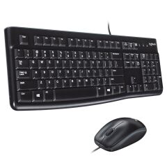 LOGİTECH MK120 KABLOLU SET Q TR USB SİYAH