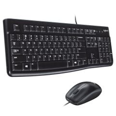 LOGİTECH MK120 KABLOLU SET Q TR USB SİYAH
