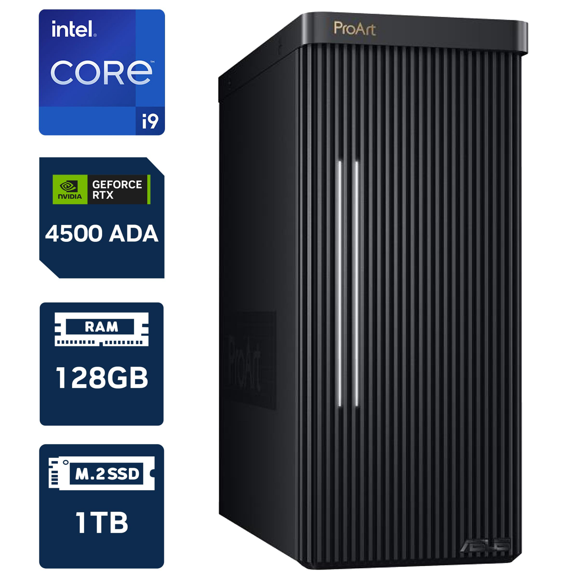 ASUS PROART PD500TE-913900258X İ9-13900/128GB/1TB/RTX4500 ADA/W11P DESKTOP BİLGİSAYAR