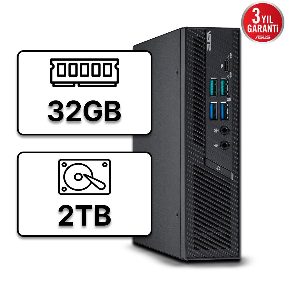 ASUS ExpertCenter PB64-B50060MH U5-225 32GB RAM 2TB M.2 SSD W11P MİNİ PC 90MS0361-M001W0