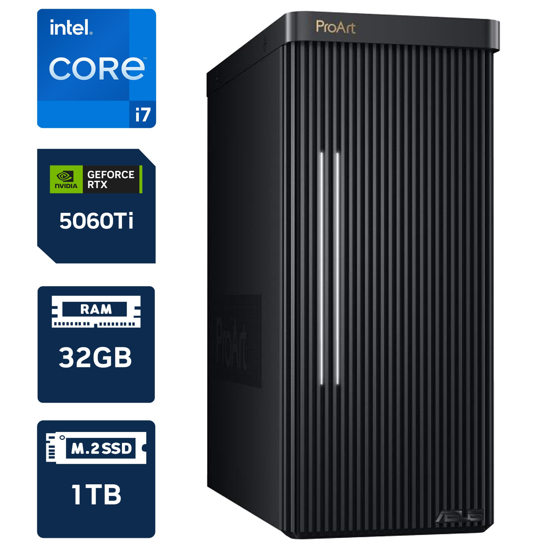 ASUS PROART PD500TE-713700173X İ7-13700/32GB/1TB/RTX 5060Ti/W11P DESKTOP BİLGİSAYAR