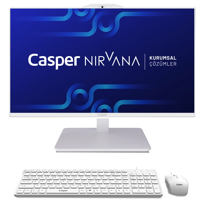 CASPER NIRVANA ONE A900 İ5-13420H/64GB/2TB/DOS/23.8'' DOKUNMATİK AİO PC BEYAZ A90.1342-EX00X-V-B-T