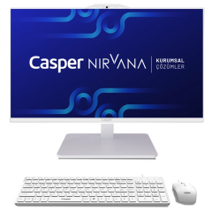 CASPER NIRVANA ONE A900 İ5-13420H/64GB/2TB/DOS/23.8'' DOKUNMATİK AİO PC BEYAZ A90.1342-EX00X-V-B-T