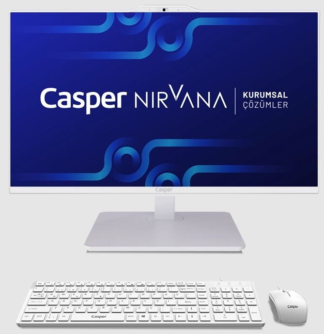 CASPER NIRVANA ONE A900 İ5-13420H/64GB/2TB/DOS/23.8'' DOKUNMATİK AİO PC BEYAZ A90.1342-EX00X-V-B-T