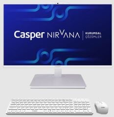 CASPER NIRVANA ONE A900 İ5-13420H/64GB/2TB/DOS/23.8'' DOKUNMATİK AİO PC BEYAZ A90.1342-EX00X-V-B-T