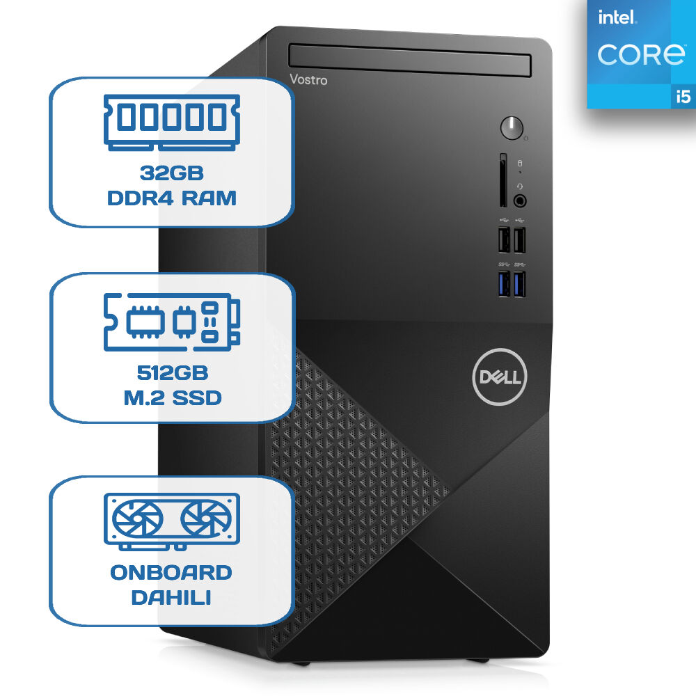 Dell Vostro 3910 N7505VDT3910EMEA i5 12400 32GB DDR4 512GB M.2 SSD W11P Desktop
