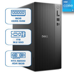 Dell Pro Tower Essential BTO005B_QVT1260_EMEA i5 14500 16GB DDR5 1TB M.2 SSD RTX A2000 ADA 16GB W11P Desktop