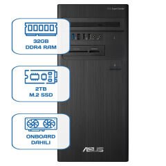Asus ExpertCenter D5 Tower D500TD i5 12400 32GB DDR4 2TB m.2 SSD W11P Desktop