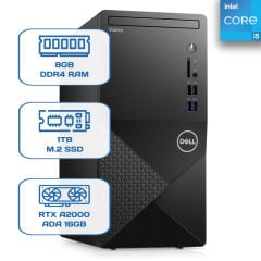 Dell Vostro 3910 N7505VDT3910EMEA i5 12400 8GB DDR4 1TB M.2 SSD RTX A2000 ADA 16GB W11P Desktop
