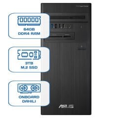 Asus ExpertCenter D5 Tower D500TD i5 12400 64GB DDR4 3TB m.2 SSD W11P Desktop