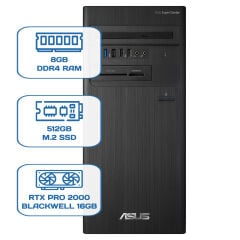 Asus ExpertCenter D5 Tower D500TD i5 12400 8GB DDR4 512GB M.2 SSD RTX PRO 2000 BLACKWELL 16GB W11P Desktop