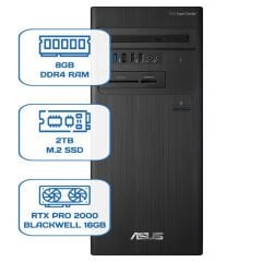 Asus ExpertCenter D5 Tower D500TD i5 12400 8GB DDR4 2TB M.2 SSD RTX PRO 2000 BLACKWELL 16GB W11P Desktop