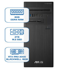Asus ExpertCenter D5 Tower D500TD i5 12400 8GB DDR4 2TB M.2 SSD RTX PRO 2000 BLACKWELL 16GB W11P Desktop