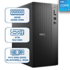 Dell Pro Tower Essential BTO005B_QVT1260_EMEA i5 14500 32GB DDR5 2TB M.2 SSD RTX PRO 2000 BLACKWELL 16GB W11P Desktop