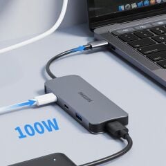 PHİLİPS SWR1651A TYPE-C TO 2*USB-A 3.2 VE 2*USB-C PD 100W HUB ÇOKLAYICI ADAPTÖR