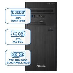 Asus ExpertCenter D5 Tower D500TD i5 12400 8GB DDR4 3TB M.2 SSD RTX PRO 2000 BLACKWELL 16GB W11P Desktop