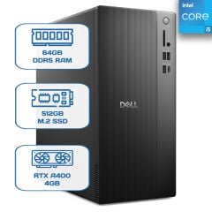 Dell Pro Tower Essential BTO005B_QVT1260_EMEA i5 14500 64GB DDR5 512GB M.2 SSD RTX A400 4GB W11P Desktop