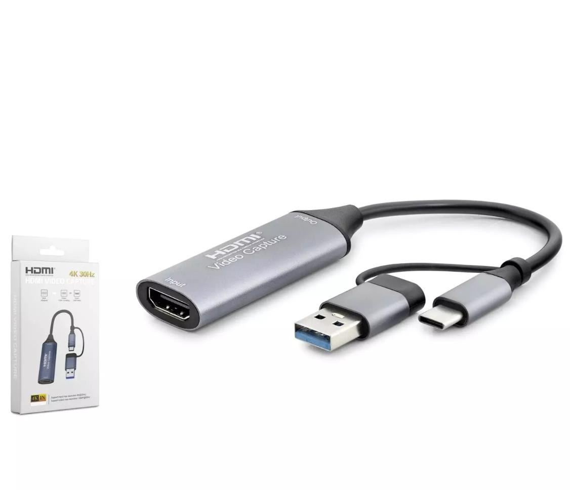 HADRON HDX7844 HDMI VIDEO CAPTURE TYPE-C+USB TO 4K 30HZ