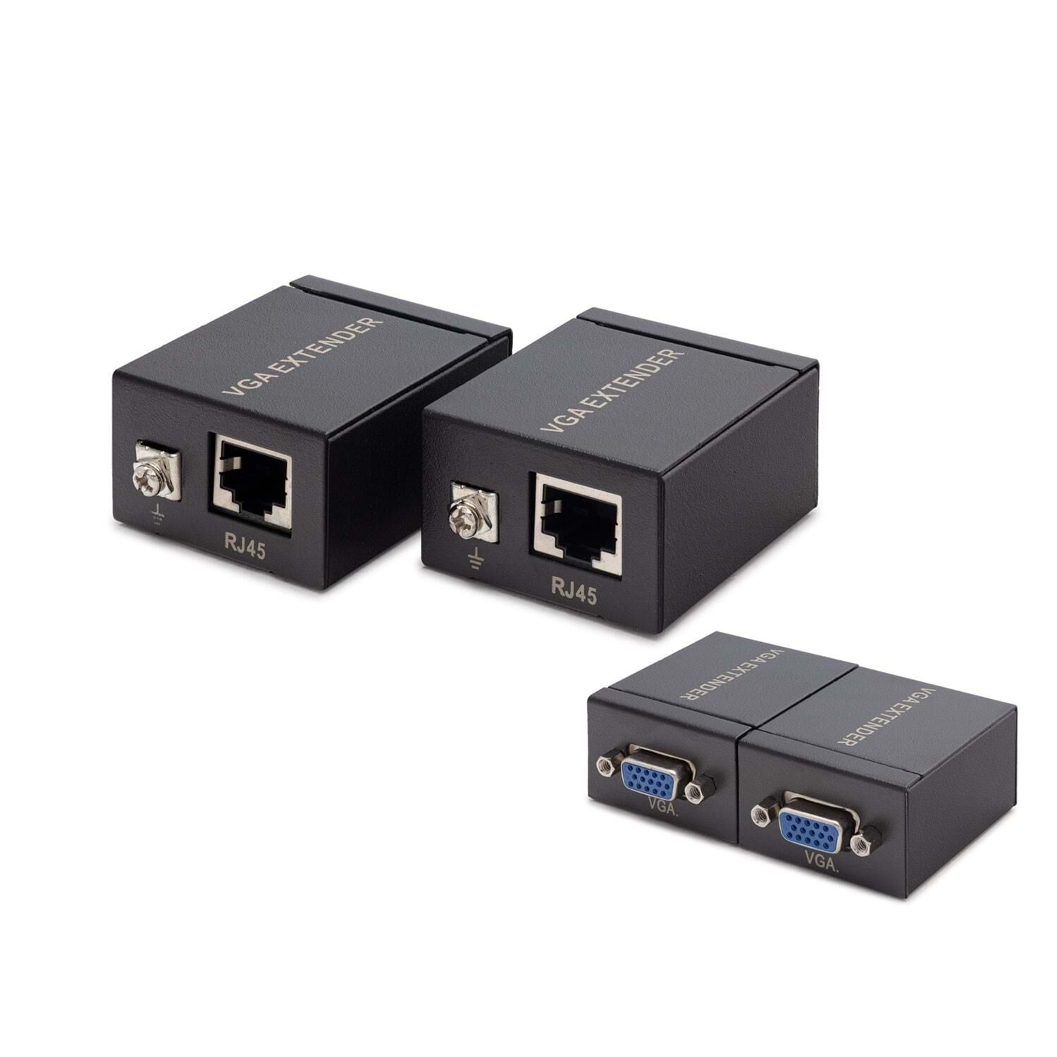 HADRON HDX1285 VGA EXTENDER 60M SİYAH ÇOĞALTICI