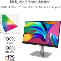 ASUS PROART PA247CV 24.1 IPS 1920X1200 5MS DP HDMI VGA USB MM VESA 3YIL MONİTÖR 90LM03Y1-B01370