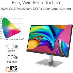 ASUS PROART PA278CV 27 2K IPS 2560X1440 5MS DP MINIDP HDMI DVI USB 3 0X4 MM VESA MONİTÖR 90LM06Q0-B01370