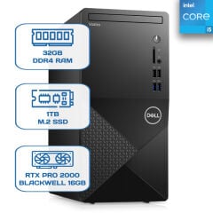 Dell Vostro 3910 N7505VDT3910EMEA i5 12400 32GB DDR4 1TB M.2 SSD RTX PRO 2000 Blackwell 16GB W11P Desktop