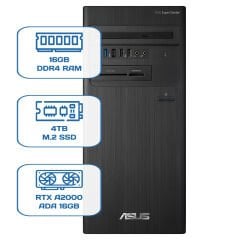 Asus ExpertCenter D5 Tower D500TD i5 12400 16GB DDR4 4TB M.2 SSD RTX A2000 ADA 16GB W11P Desktop
