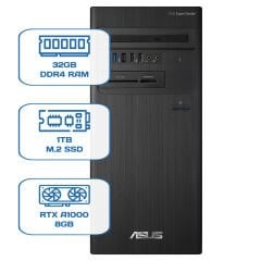 Asus ExpertCenter D5 Tower D500TD i5 12400 32GB DDR4 1TB M.2 SSD RTX A1000 8GB W11P Desktop