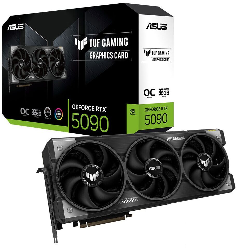 ASUS TUF GAMİNG GEFORCE RTX5090 OC 32GB GDDR7 512 BİT DLSS 4 TUF-RTX5090-O32G-GAMING EKRAN KARTI 90YV0LY0-M0NA00