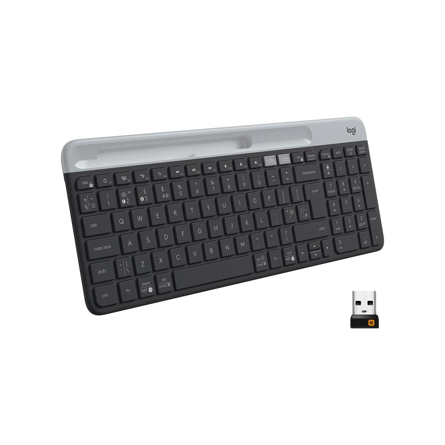LOGİTECH K580 ULTRA INCE ÇOKLU CİHAZ ÖZELLİKLİ TÜRKÇE BLUETOOTH KLAVYE - SİYAH 920-010624