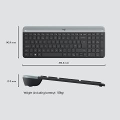 LOGİTECH K580 ULTRA INCE ÇOKLU CİHAZ ÖZELLİKLİ TÜRKÇE BLUETOOTH KLAVYE - SİYAH 920-010624