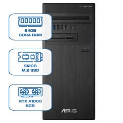 Asus ExpertCenter D5 Tower D500TD i5 12400 64GB DDR4 512GB M.2 SSD RTX A1000 8GB W11P Desktop
