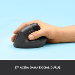 LOGİTECH 910-006473 LİFT KABLOSUZ ERGONOMİK DİKEY SİYAH MOUSE