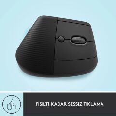 LOGİTECH 910-006473 LİFT KABLOSUZ ERGONOMİK DİKEY SİYAH MOUSE