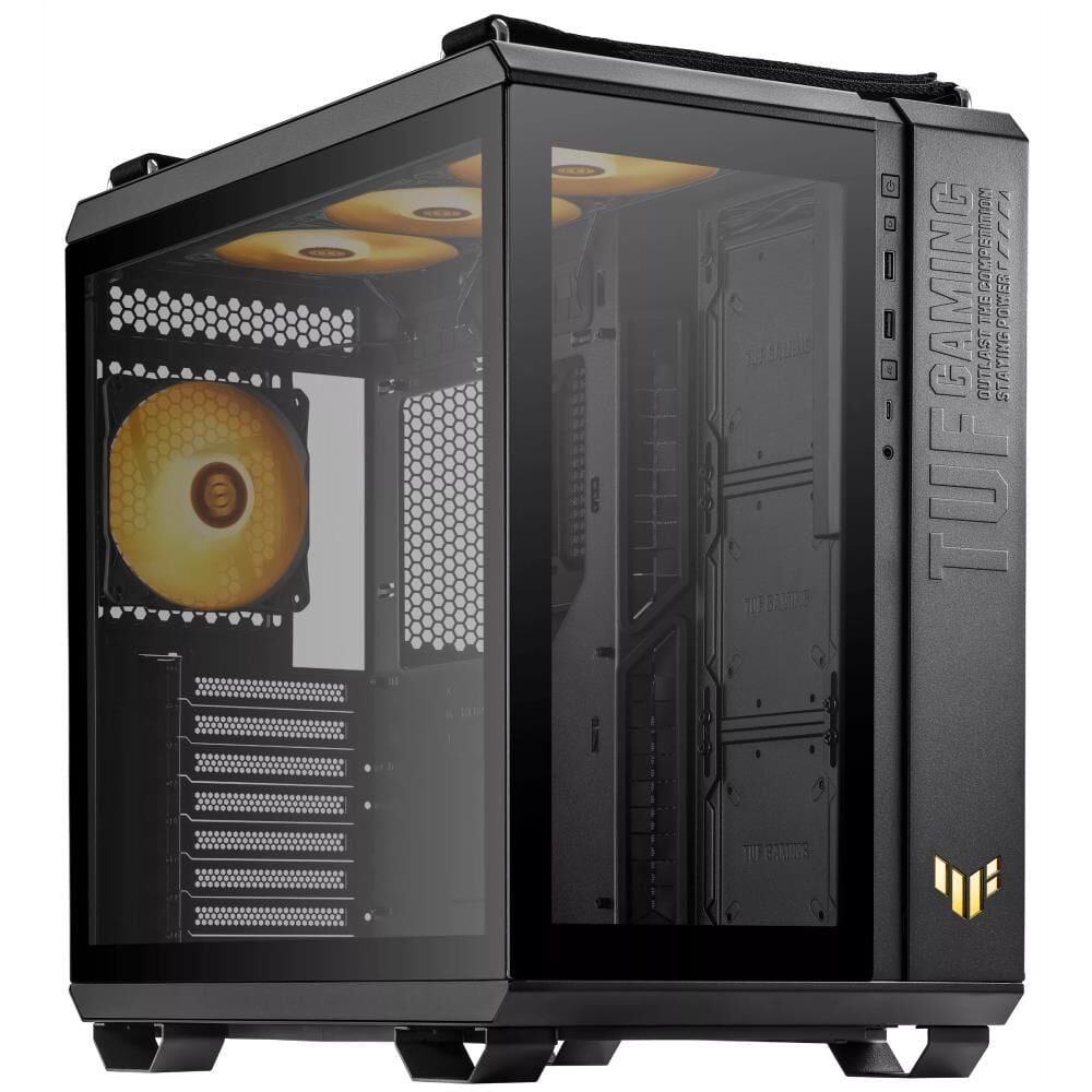 ASUS TUF GAMİNG GT502 PLUS PANAROMİK TEMPERLİ CAM USB 3.2 ATX SİYAH GAMİNG KASA 90DC0090-B19010