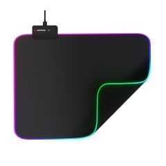RAMPAGE BLITZ RGB M (MP-23) SİYAH 252*328*3MM RGB LEDLİ GAMİNG MOUSE PAD