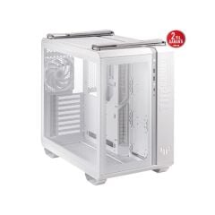 ASUS TUF GAMİNG GT502 PLUS PANAROMİK TEMPERLİ CAM USB 3.2 ATX BEYAZ GAMİNG KASA 90DC0093-B19000