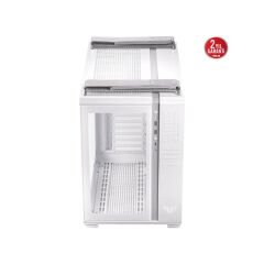 ASUS TUF GAMİNG GT502 PLUS PANAROMİK TEMPERLİ CAM USB 3.2 ATX BEYAZ GAMİNG KASA 90DC0093-B19000