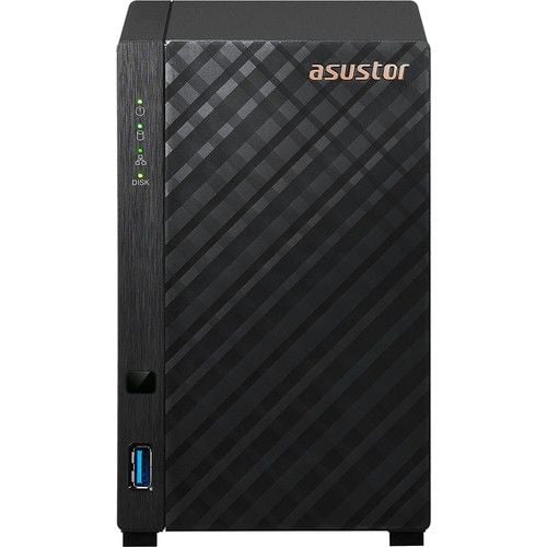 ASUSTOR AS1102T REALTEK RTD1296 2 DİSK YUVASI NAS(2X18TB DESTEĞİ) 1GB DDR4 2.5 GBE X 1 USB 3.2 X 2