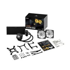 ASUS TUF GAMING LC II 240 ARGB AURA SYNC RGB 120MM*2 ADRESLENEBİLİR RGB FAN CPU SIVI SOĞUTUCUSU 90RC00U1-M0UAY0