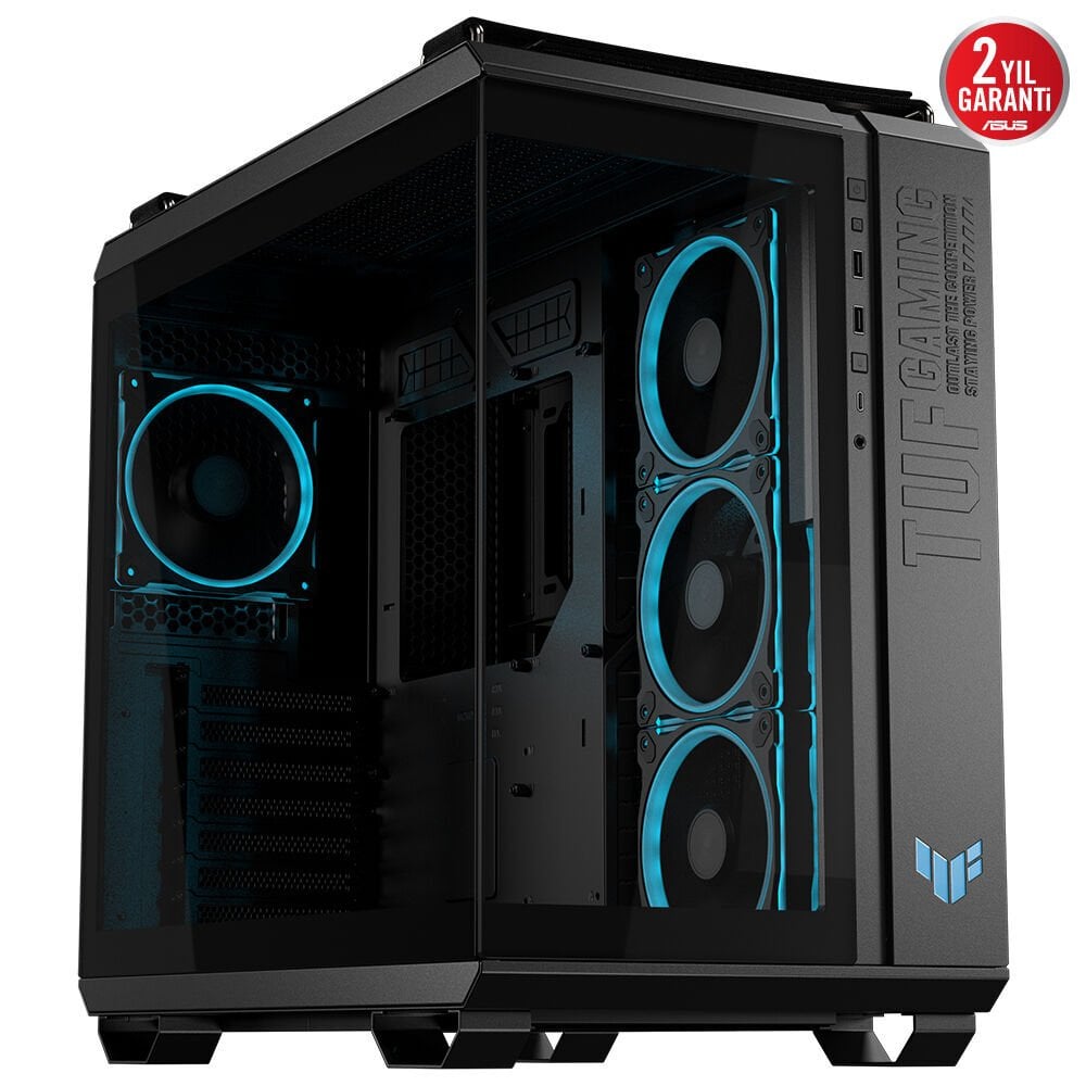 TUF Gaming GT502 Horizon Temperli Cam Siyah USB 3.2 ATX Mid Tower Kasa