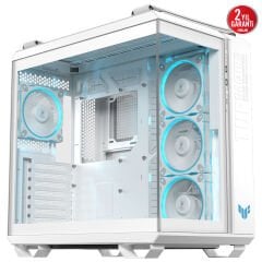 TUF Gaming GT502 Horizon Temperli Cam Beyaz USB 3.2 ATX Mid Tower Kasa