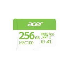 ACER MSC100 256GB MİCROSD U3 V30 A1 AKSİYON KAMERA & GÜVENLİK KAMERASI UYUMLU