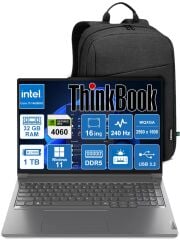 LENOVO 16P G5 ThinkBook 21N50018TR i7-14650HX 32GB DDR5 1TB M2 SSD 8GB RTX4060 16'' W11P + Orijinal Lenovo Çanta